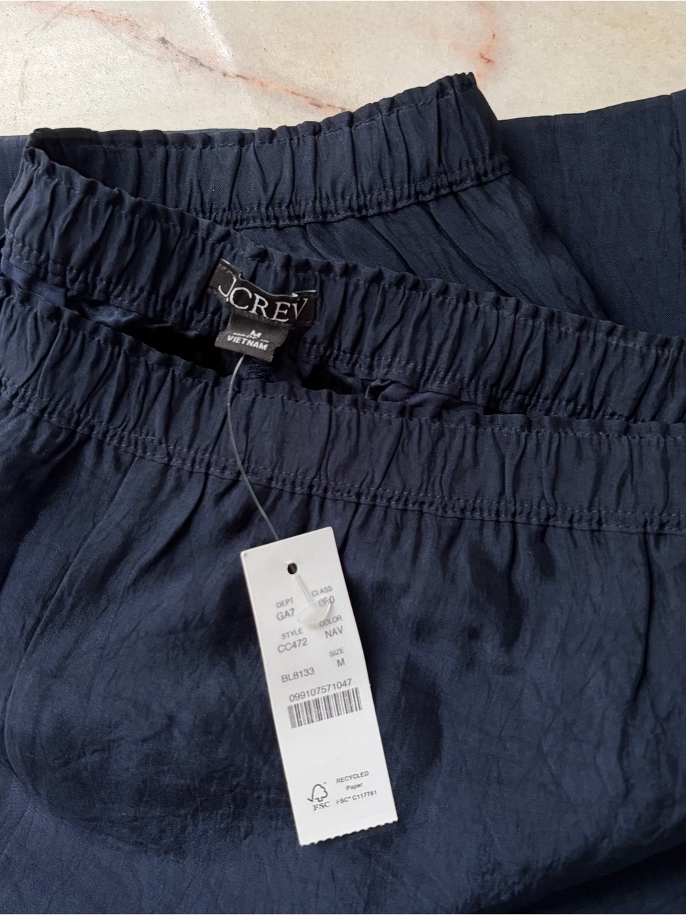 NWT J. Crew Stratus Pant in Textured Satin - Picture 3 of 3